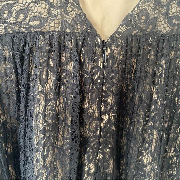 Sailor Amity Mini Dress Black Lace Mockneck Whimsigoth Size X-Small Gently Used - Picture 8 of 9